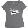 i'm on a boat Women's Triblend Scoop T-shirt