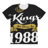 kings are born in 1988 All Over Women's T-shirt