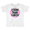 strong than cancer Toddler T-shirt