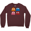 cool retro 80s pacman ghosts video games Crewneck Sweatshirt