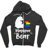 mama bear gay pride Zipper Hoodie