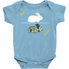 run away! run away! Baby Onesie