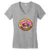 Angry Donut Women's V-Neck T-Shirt