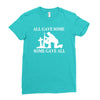 all gave some fallen soldier Ladies Fitted T-Shirt