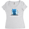 pay attention to me Women's Triblend Scoop T-shirt