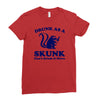 drunk as a skunk Ladies Fitted T-Shirt
