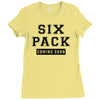 Six Pack Coming Soon Ladies Fitted T-Shirt