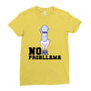 no probllama Ladies Fitted T-Shirt