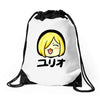 yuri on ice happy Drawstring Bags