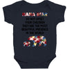 mama bear message Baby Bodysuit
