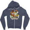 i heart dinosaur Zipper Hoodie
