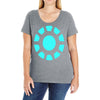 ironman logo avengers marvel comics gift Ladies Curvy T-Shirt