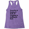 frenchies united Racerback Tank