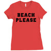 Beach Please Ladies Fitted T-Shirt