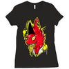 warning Ladies Fitted T-Shirt