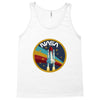 Nasa  Blue White Yellow Color Tank Top