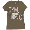 gym and tonic Ladies Fitted T-Shirt