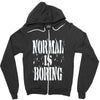 normal is boring tie dye Zipper Hoodie