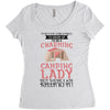 camping lady Women's Triblend Scoop T-shirt