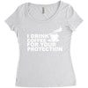 for your protection Women's Triblend Scoop T-shirt