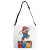 run, mario run Adjustable Strap Totes
