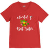 world's best sister with flowers. V-Neck Tee