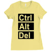control alt delete Ladies Fitted T-Shirt
