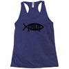 evolve t shirt small funny evolution science atheist darwin atheism fi Racerback Tank
