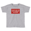 I Don't See You In My Dreams Anymore Toddler T-shirt