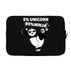 5 Percent Unicorn 95 Percent Ninja Laptop sleeve
