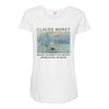 Claude Monet impression Sunrise Maternity Scoop Neck T-shirt