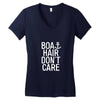 boat hair don't care Women's V-Neck T-Shirt