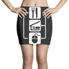 v2 eat sleep computer mouse Mini Skirts