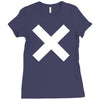 cross logo Ladies Fitted T-Shirt