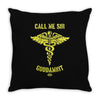 call me sir Throw Pillow