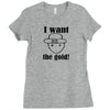 i want the gold Ladies Fitted T-Shirt