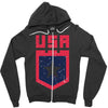 land of the free Zipper Hoodie