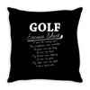 golf excuse Throw Pillow