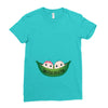Two Peas In a Pod Twin Babies Ladies Fitted T-Shirt