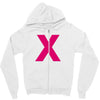 pink x Zipper Hoodie