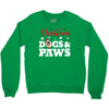 christmas dogs and paws Crewneck Sweatshirt
