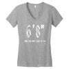 now you don't have to ask t4ll Women's V-Neck T-Shirt