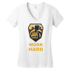 work hard Women's V-Neck T-Shirt
