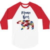 mama bear floral 3/4 Sleeve Shirt