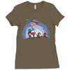 raising the flag Ladies Fitted T-Shirt