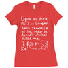 ron swanson's will riddle map parks and recreation Ladies Fitted T-Shirt