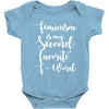 feminism is my second favorite f word Baby Bodysuit
