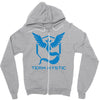 weisheit blau Zipper Hoodie