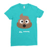 cute poo Ladies Fitted T-Shirt