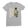 ski mood french bulldog Ladies Fitted T-Shirt